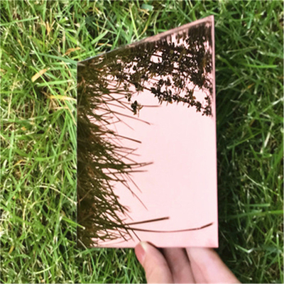 Met een laag bedekt het Bronstitanium Rose Golden Mirror Pvdf Pe van het Pvdroestvrije staal Rol