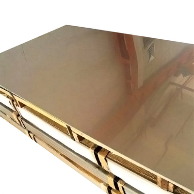 Met een laag bedekt het Bronstitanium Rose Golden Mirror Pvdf Pe van het Pvdroestvrije staal Rol